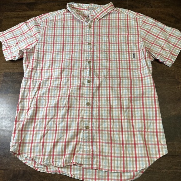 Columbia Other - Columbia Shirt Mens Large Short Sleeve Plaid Pockets Button Up Outdoors